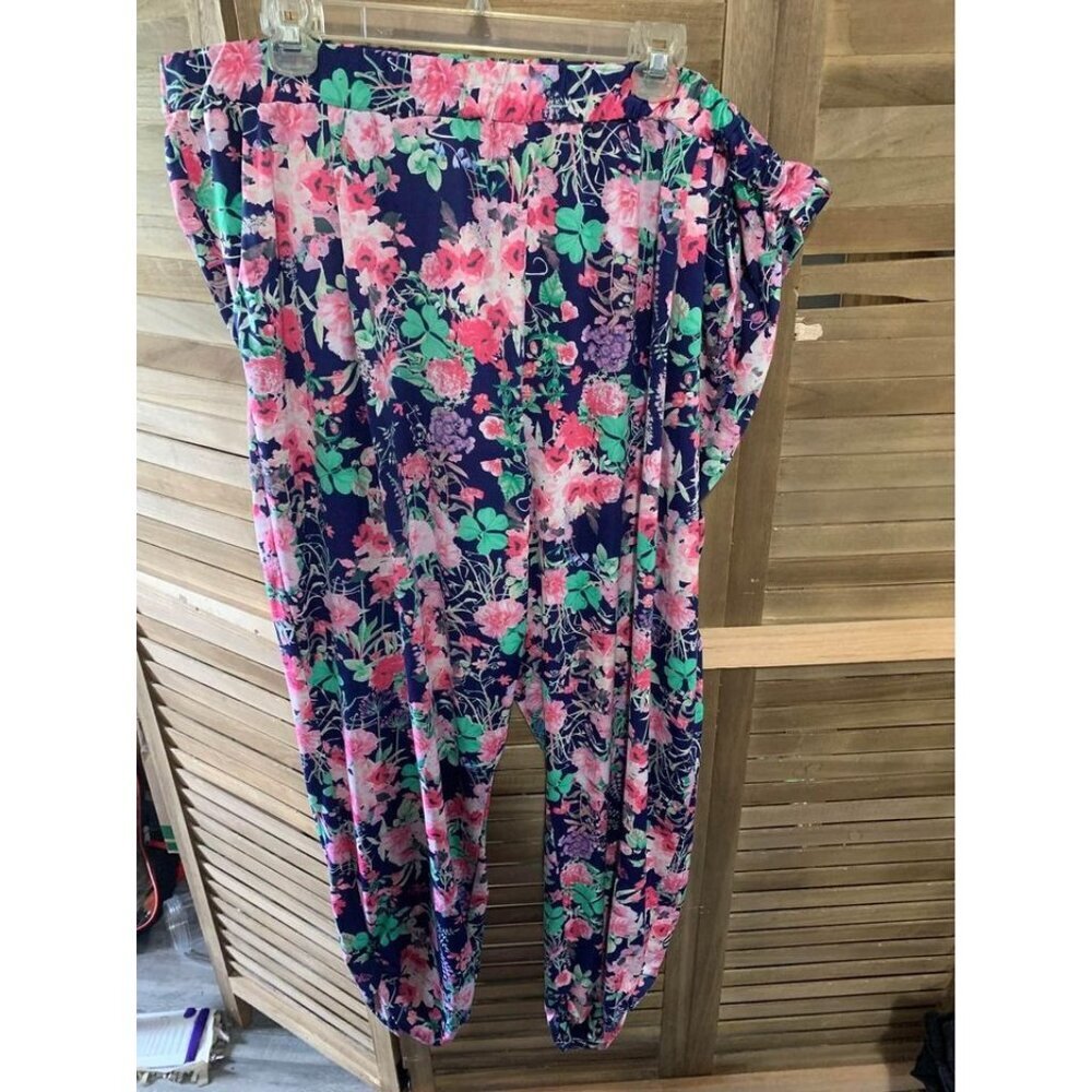 Anthony Originals Pants Business Casual Boho Floral Cottage Granny Stretch Sz 3X